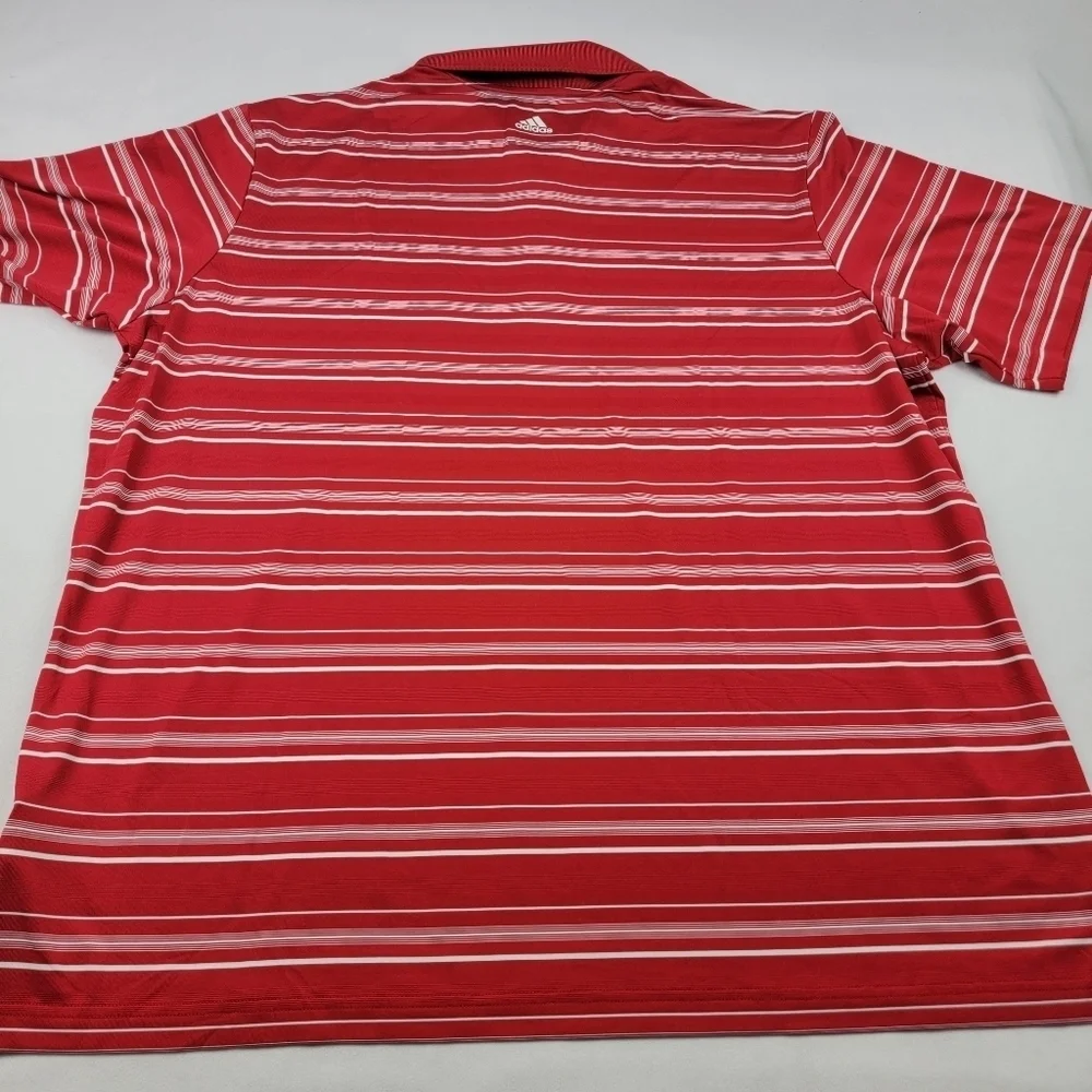 NWOT Adidas‎ Golf puremotion quick dry red and white polo